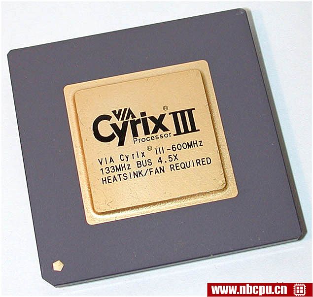 VIA C3-600MHz / Cyrix III-600MHz