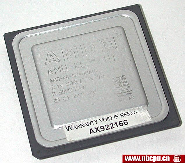 AMD K6-III 400 - AMD-K6-III/400AHX