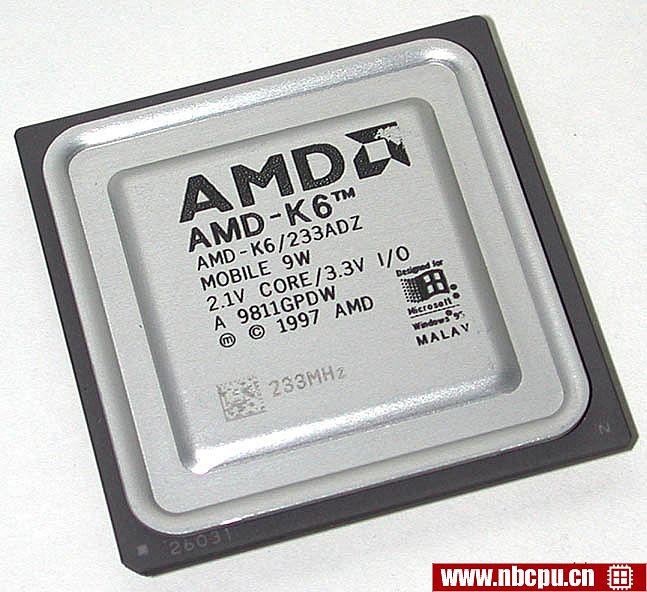 AMD Mobile K6 233 MHz - AMD-K6/233ADZ