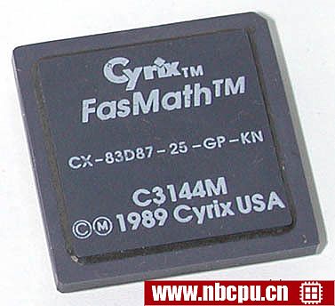 Cyrix FasMath CX-83D87-25-GP-KN