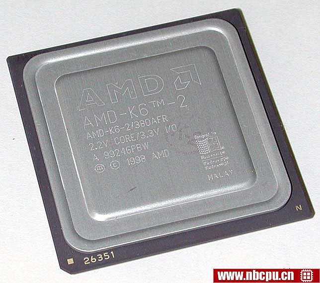AMD K6-2 380 MHz - AMD-K6-2/380AFR
