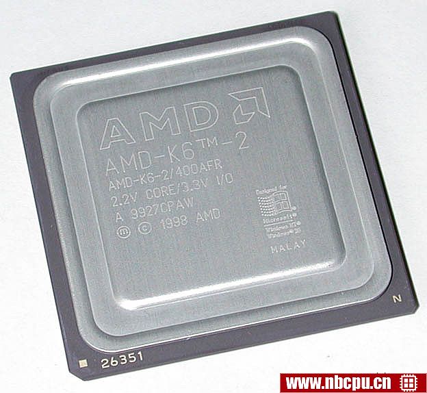 AMD K6-2 400 MHz - AMD-K6-2/400AFR