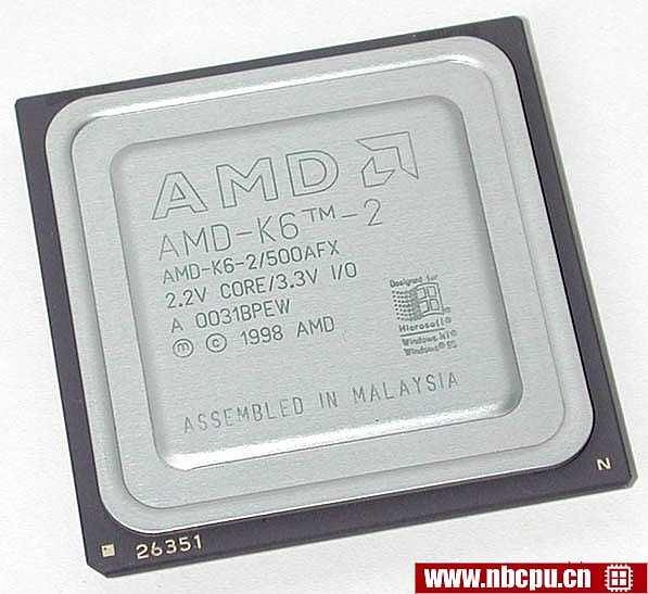 AMD K6-2 500 MHz - AMD-K6-2/500AFX