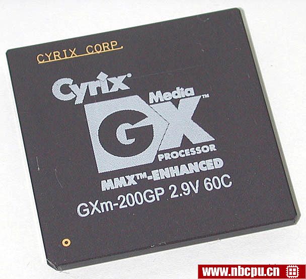 Cyrix MediaGX GXm-200GP 2.9V 60C