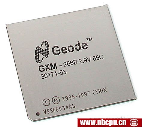 National Semiconductor Geode GXm-266B 2.9V 85C