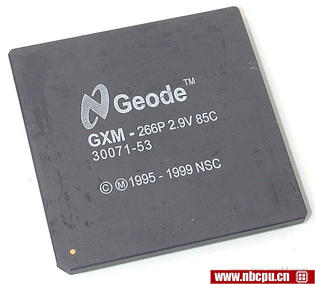 National Semiconductor Geode GXm-266P 2.9V 85C